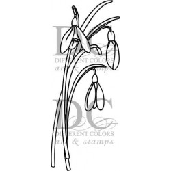 Different Colors S00372 - SU00773 Drie Sneeuwklokjes hout