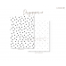 125.5 Designpapier A4 Grote dots Stippen Zwart Wit 