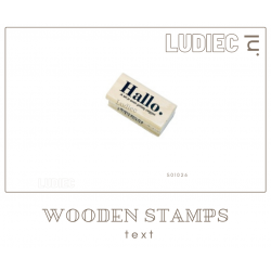 Ludiec S01026-SU01026 Tekst 'Hallo' Ludiec S01026-SU01026 Tekst 'Hallo'
