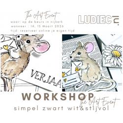 Workshop Beurs  The Art Event  Zaterdag 14Mrt Simpel & Eenvoudig en Stijlvol Zwart Wit 
