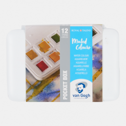 Talens Pocketbox Gedempte tintern, plus penseel erin